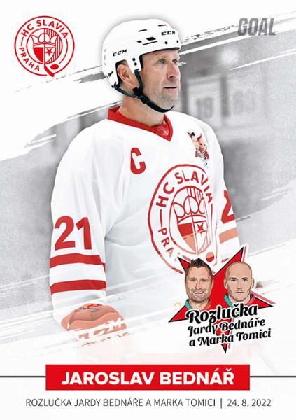 Bednář Jaroslav 2022 GOAL Cards Rozlučka Slavia #1