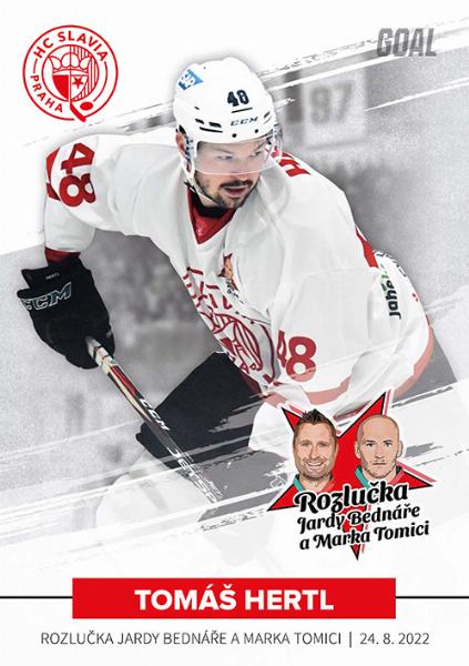 Hertl Tomáš 2022 GOAL Cards Rozlučka Slavia #3