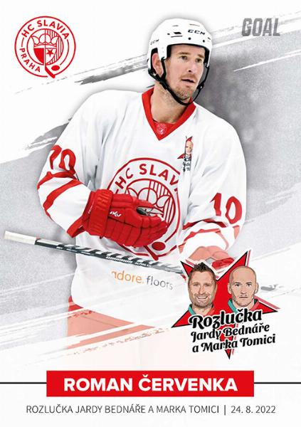 Červenka Roman 2022 GOAL Cards Rozlučka Slavia #4