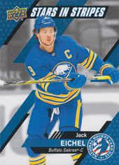 Eichel Jack 2021 UD National Hockey Card Day Stars In Stripes #USA-8