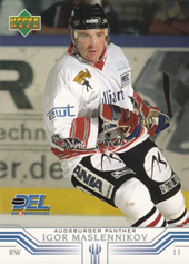 Maslennikov Igor 01-02 Upper Deck DEL #10