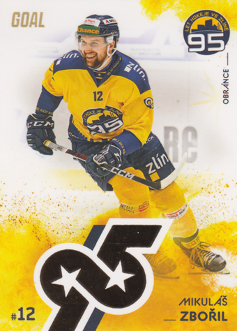 Zbořil Mikuláš 2024 GOAL Cards 95 let Zlínského hokeje #ZL13