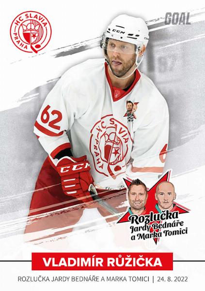 Růžička Vladimír 2022 GOAL Cards Rozlučka Slavia #14