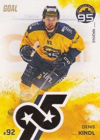 Kindl Denis 2024 GOAL Cards 95 let Zlínského hokeje #ZL16