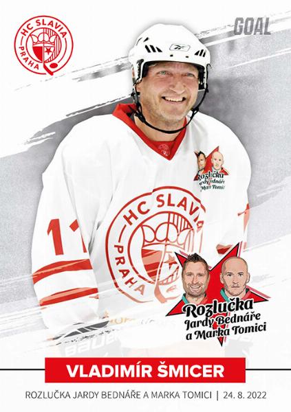 Šmicer Vladimír 2022 GOAL Cards Rozlučka Slavia #16