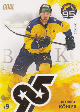 Köhler Bedřich 2024 GOAL Cards 95 let Zlínského hokeje #ZL17