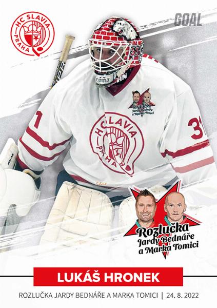 Hronek Lukáš 2022 GOAL Cards Rozlučka Slavia #18