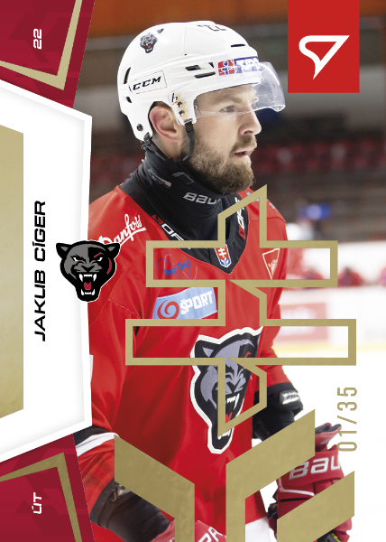 Cíger Jakub 24-25 Slovenská hokejová liga Gold #18