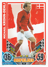 Krohn-Dehli Michael 2012 Topps Match Attax England #23