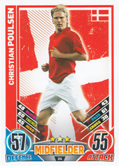 Poulsen Christian 2012 Topps Match Attax England #24