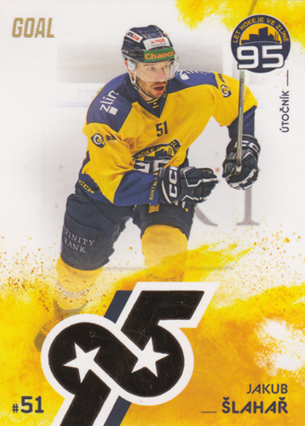 Šlahař Jakub 2024 GOAL Cards 95 let Zlínského hokeje #ZL25