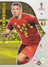 Alderweireld Toby 2018 Panini Adrenalyn XL World Cup #30
