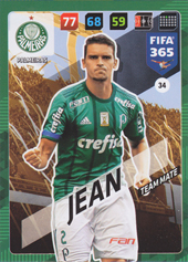 Jean 17-18 Panini Adrenalyn XL FIFA 365 #34