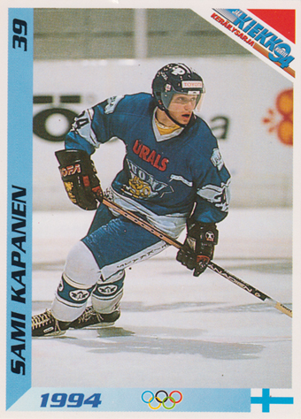 Kapanen Sami 1994 Finnish Jää Kiekko #39