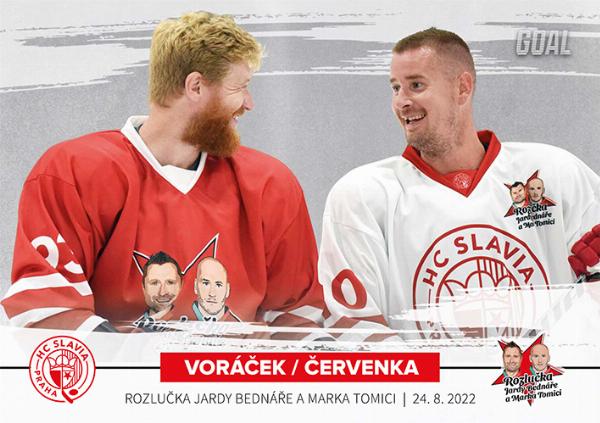 Voráček Červenka 2022 GOAL Cards Rozlučka Slavia #41