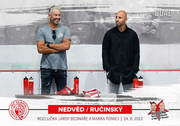 Nedvěd Ručinský 2022 GOAL Cards Rozlučka Slavia #42