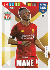Mané Sadio 19-20 Panini Adrenalyn XL FIFA 365 #43