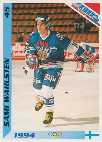 Wahlsten Sami 1994 Finnish Jää Kiekko #45
