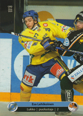 Lehikoinen Esa 08-09 Cardset #49
