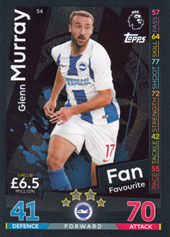 Murray Glenn 18-19 Topps Match Attax PL Fan Favourite #54