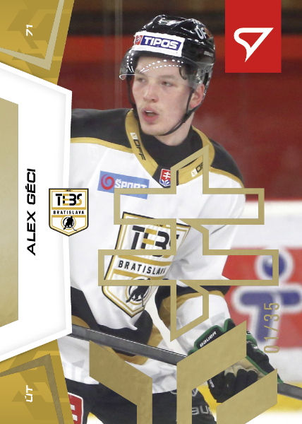 Géci Alex 24-25 Slovenská hokejová liga Gold #68
