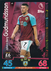 Gudmundsson Jóhann Berg 18-19 Topps Match Attax PL #65