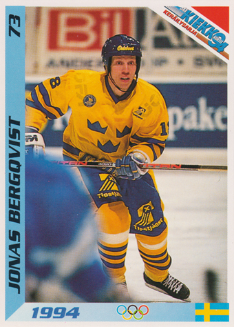 Bergqvist Jonas 1994 Finnish Jää Kiekko #73