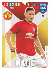 Matić Nemanja 19-20 Panini Adrenalyn XL FIFA 365 #74