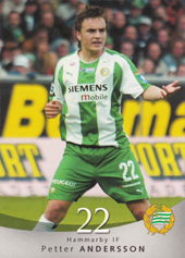 Andersson Petter 2004 The Card Cabinet Allsvenskan #77