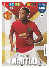 Martial Anthony 19-20 Panini Adrenalyn XL FIFA 365 #79