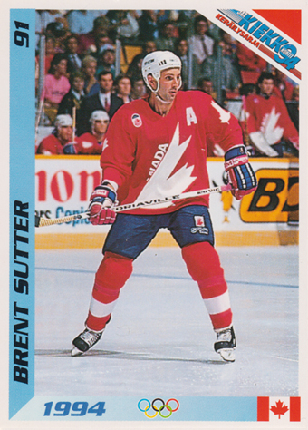 Sutter Brent 1994 Finnish Jää Kiekko #91