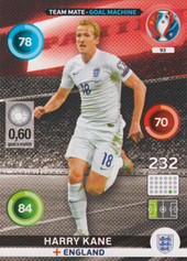 Kane Harry 2016 Panini Adrenalyn XL EURO Goal Machine #93