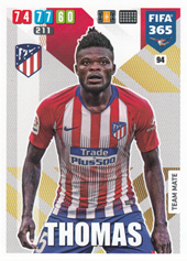 Partey Thomas 19-20 Panini Adrenalyn XL FIFA 365 #94