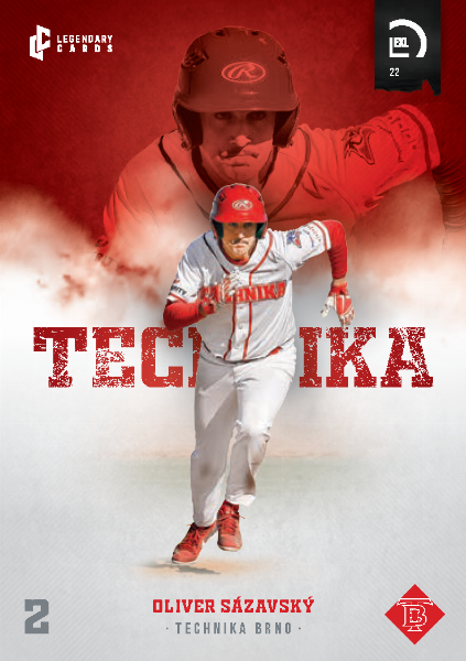 Sázavský Oliver 2022 LC Czech Baseball Extraleague #95