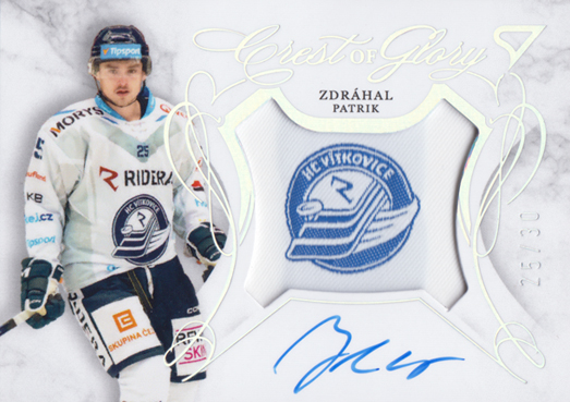 Zdráhal Patrik 25-26 Tipsport Extraliga Crest of Glory Silver #CG-ZD