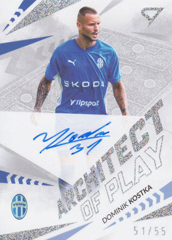 Kostka Dominik 24-25 Chance Liga Architect of Play Silver Auto #APS-DK
