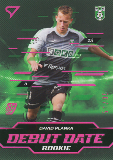 Planka David 24-25 Chance Liga Debut Date Rookie Pink #DD-8
