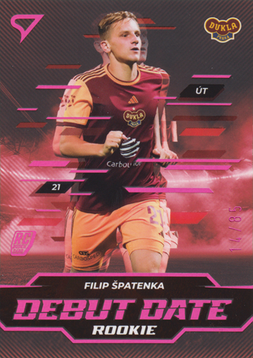 Špatenka Filip 24-25 Chance Liga Debut Date Rookie Pink #DD-9