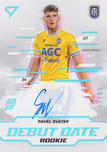 Svatek Pavel 24-25 Chance Liga Debut Date Rookie Auto #DDS-PS