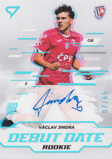 Jindra Václav 24-25 Chance Liga Debut Date Rookie Auto #DDS-VJ