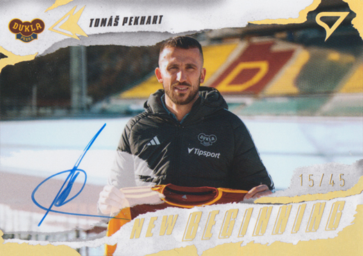 Pekhart Tomáš 25-26 Chance Liga New Beginning Gold Auto #NBS-TP