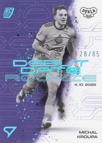 Kroupa Michal 25-26 Chance Liga Debut Date Rookie Purple #DR-15