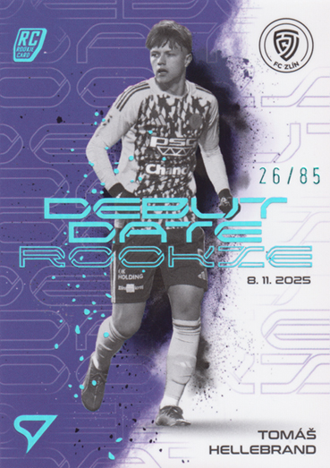 Hellebrand Tomáš 25-26 Chance Liga Debut Date Rookie Purple #DR-16