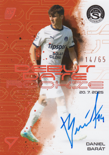 Barát Daniel 25-26 Chance Liga Debut Date Rookie Copper Auto #DRS-DB