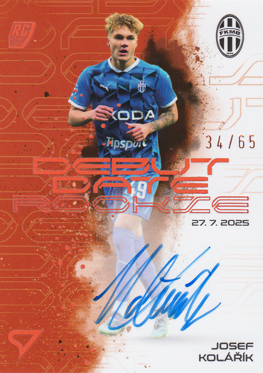 Kolářík Josef 25-26 Chance Liga Debut Date Rookie Copper Auto #DRS-JK