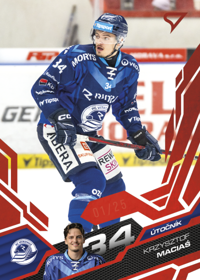 Maciaś Krzysztof 25-26 Tipsport Extraliga Red #343