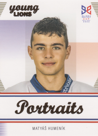 Humeník Matyáš 2023 Hlinka Gretzky Cup Portraits #P-12