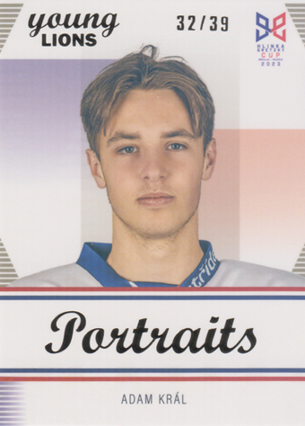 Král Adam 2023 Hlinka Gretzky Cup Portraits Rainbow #P-8