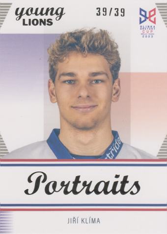 Klíma Jiří 2023 Hlinka Gretzky Cup Portraits Rainbow #P-10