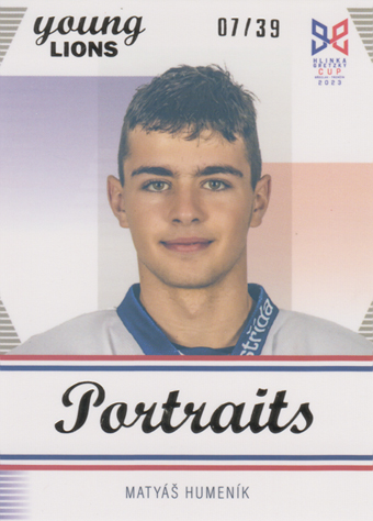 Humeník Matyáš 2023 Hlinka Gretzky Cup Portraits Rainbow #P-12